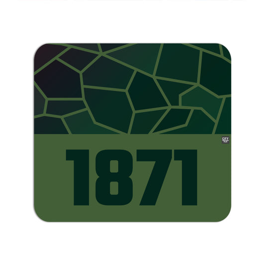 1871 Year Mousepad (Olive Green)