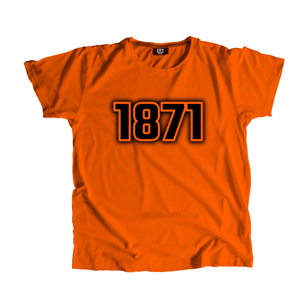 1871 Year Men Unisex T-Shirt (Orange)