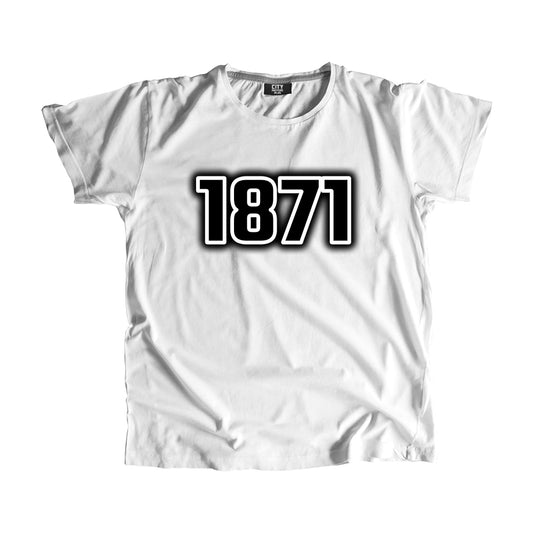 1871 Vintage Heritage Year Men Unisex T-Shirt (White)