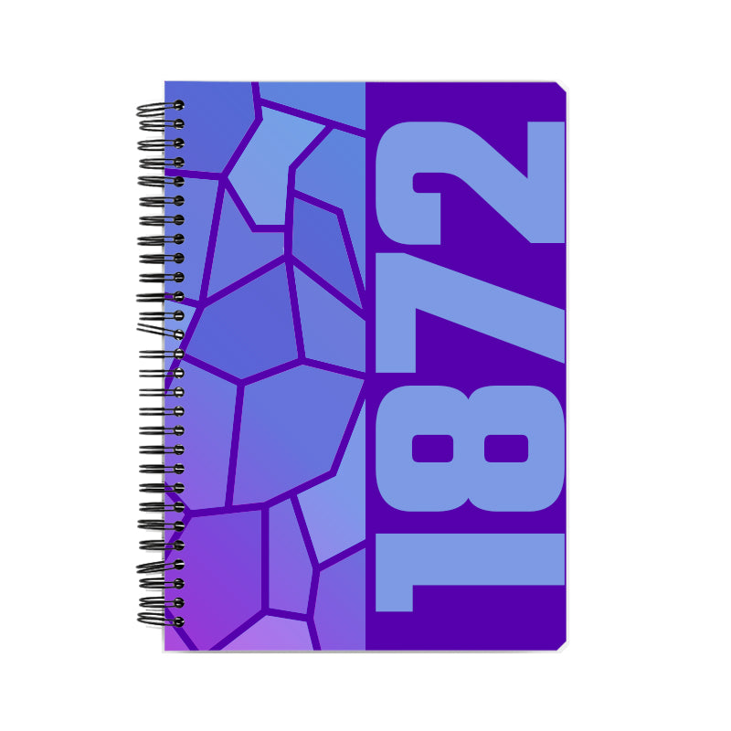 1872 Year Notebook (Purple, A5 Size, 100 Pages, Ruled)