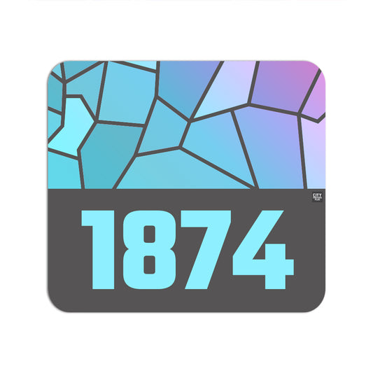 1874 Year Mousepad (Charcoal Grey)