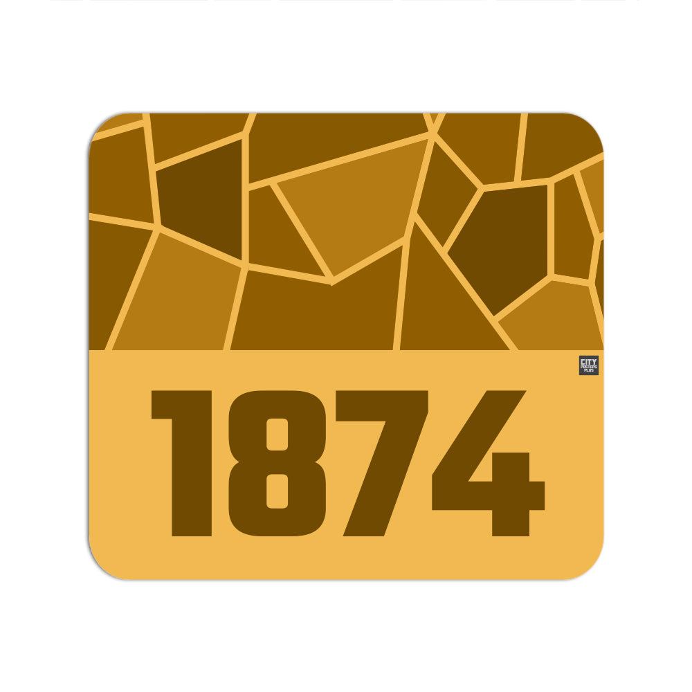 1874 Year Mousepad (Golden Yellow)