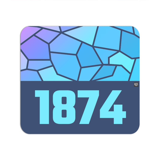 1874 Year Mousepad (Navy Blue)