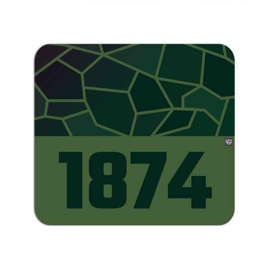 1874 Year Mousepad (Olive Green)