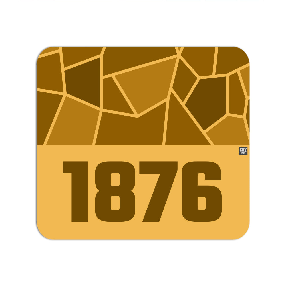 1876 Year Mousepad (Golden Yellow)