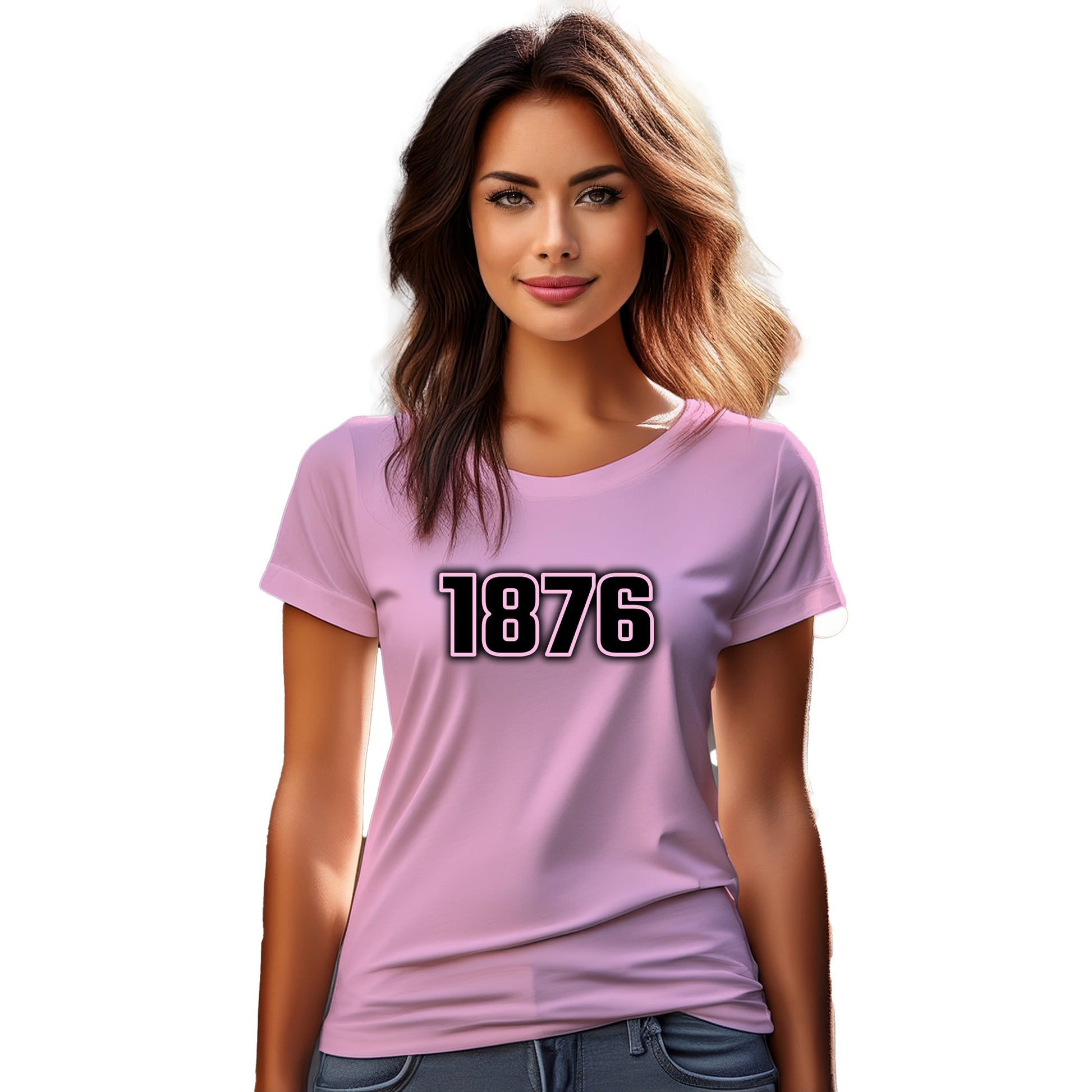 1876 Year Women T-Shirt (Light Pink)