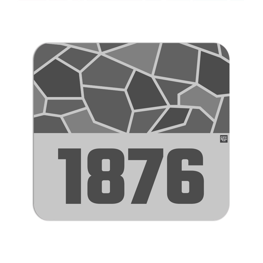 1876 Year Mousepad (Melange Grey)