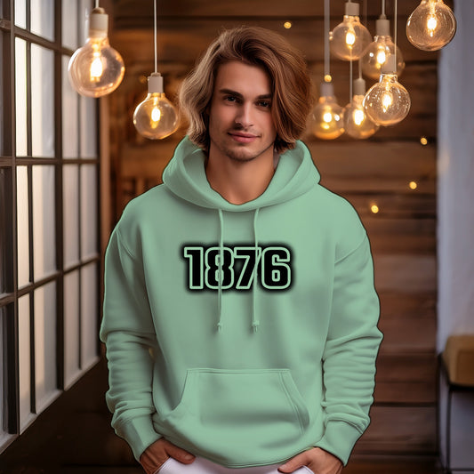 1876 Year Men Unisex Hoodie (Mint Green)