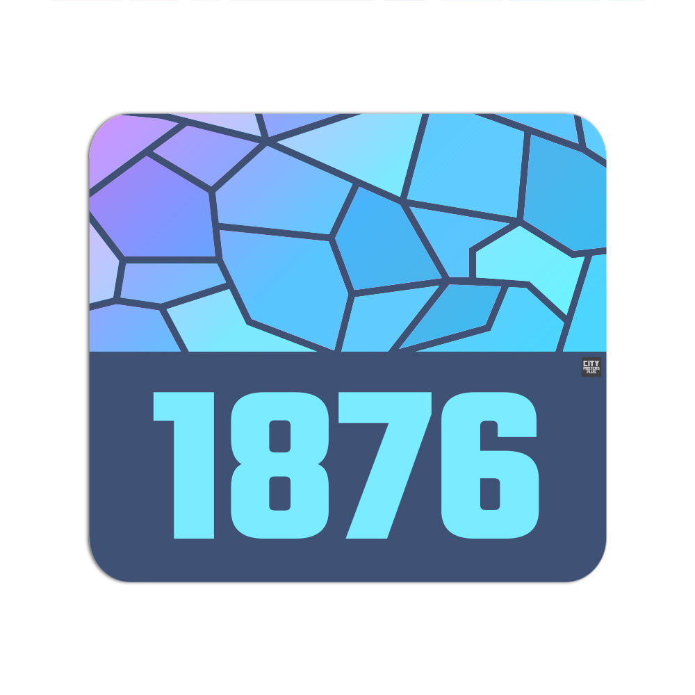 1876 Year Mousepad (Navy Blue)