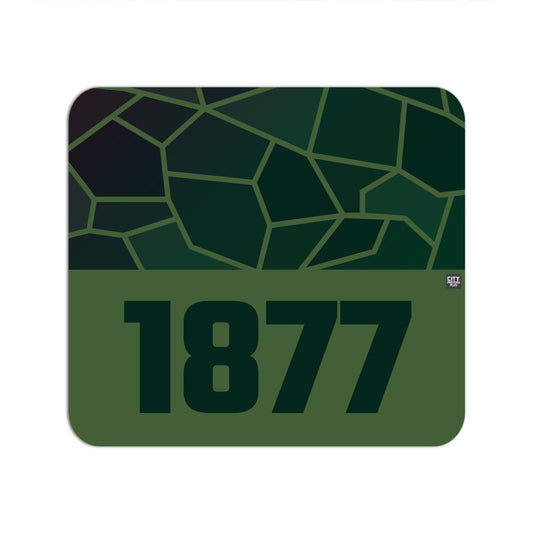 1877 Year Mousepad (Olive Green)