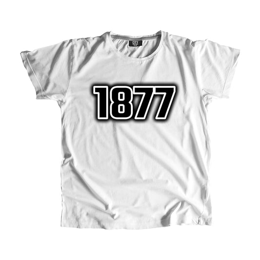 1877 Vintage Heritage Year Men Unisex T-Shirt (White)