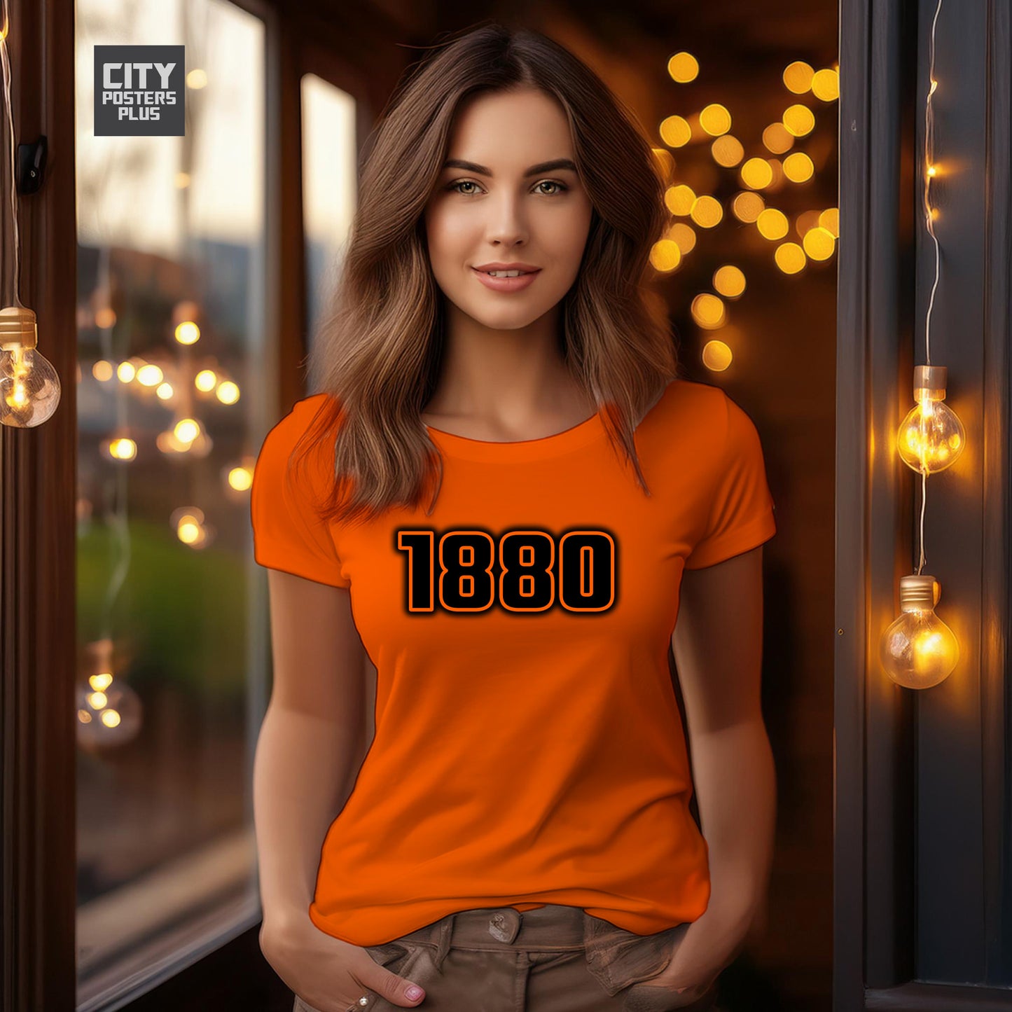 1880 Year Women T-Shirt (Orange)