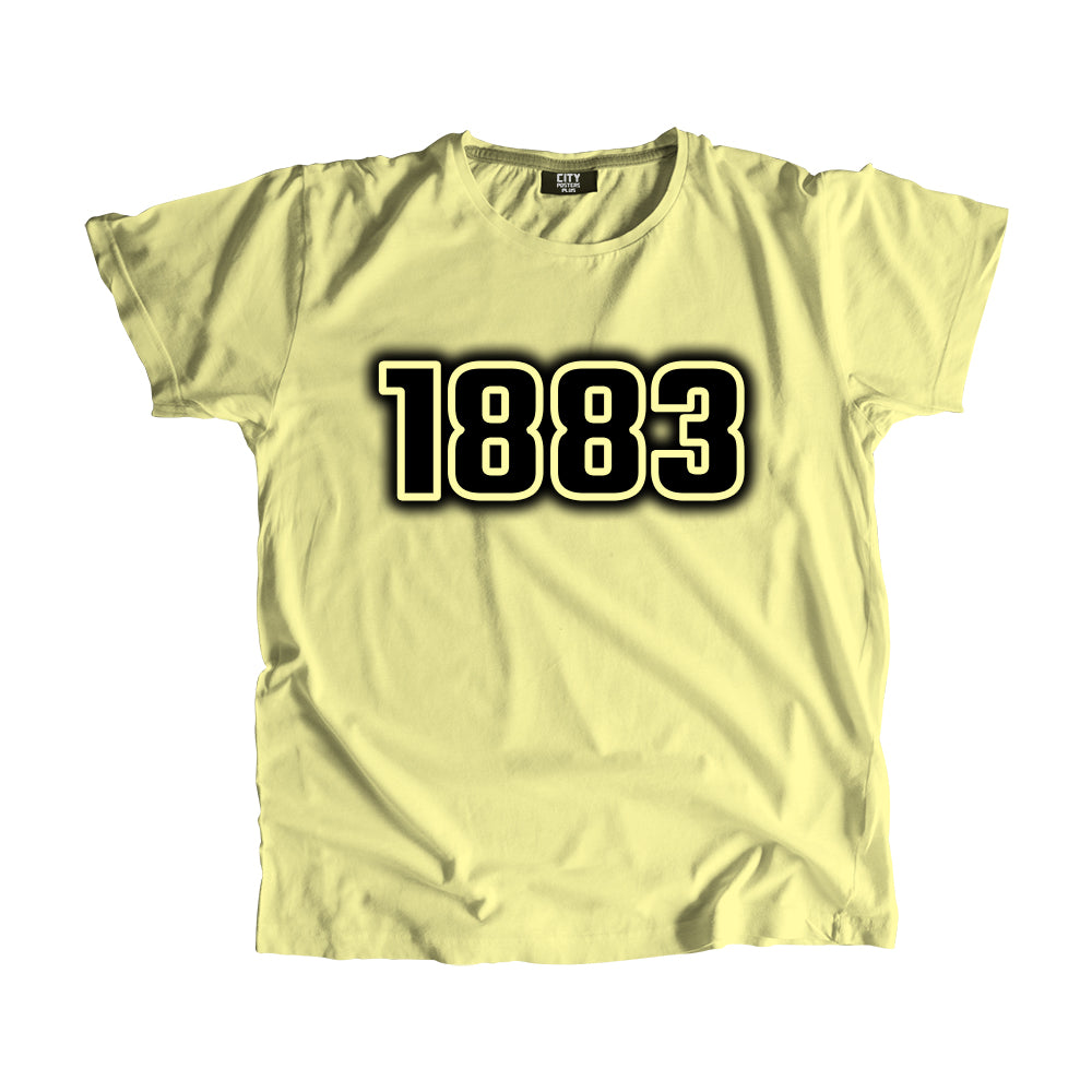 1883 Vintage Heritage Year Men Unisex T-Shirt (Butter Yellow)