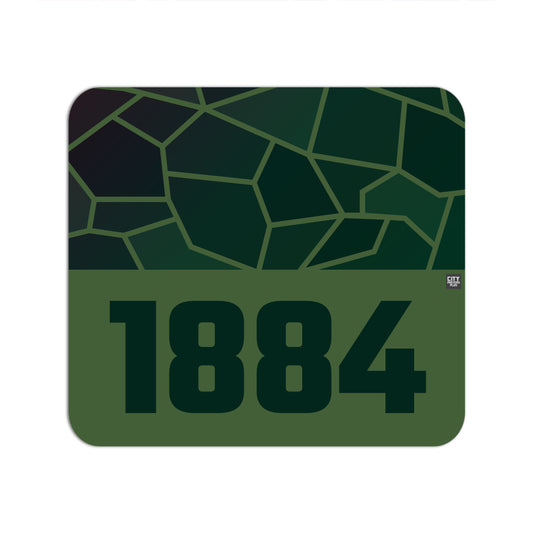 1884 Year Mousepad (Olive Green)