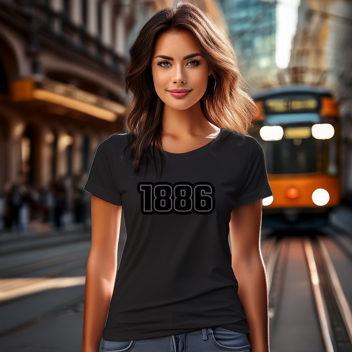 1886 Year Women T-Shirt (Black)