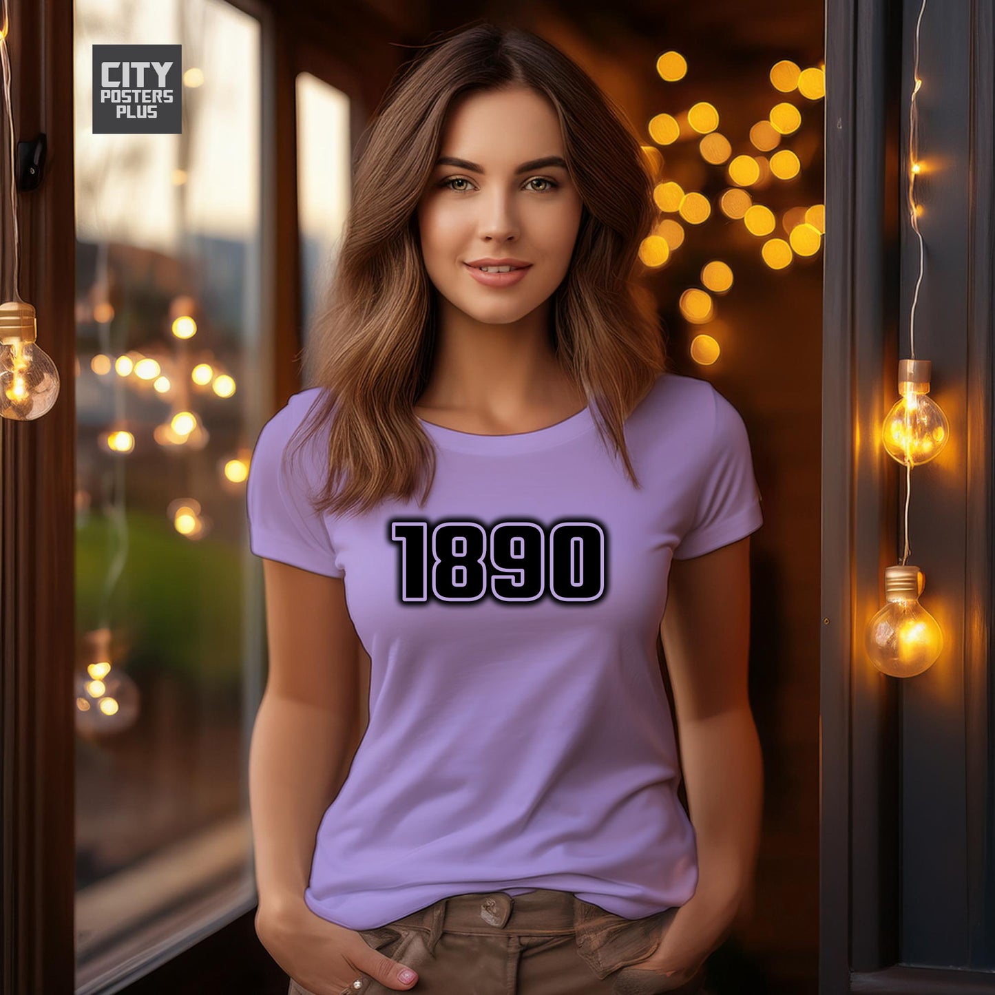 1890 Vintage Birth Year Women T-Shirt | City Posters Plus