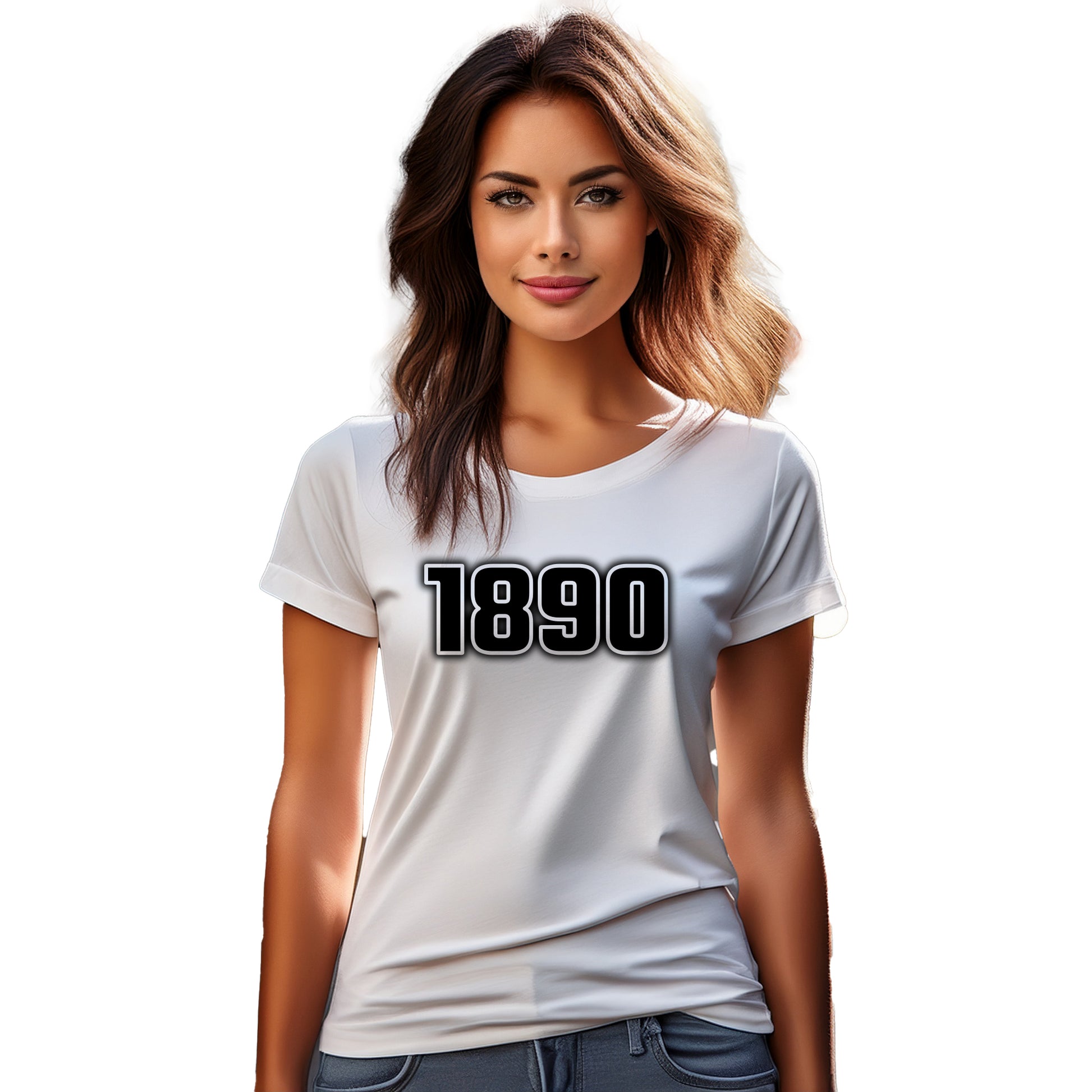 1890 Year Women T-Shirt (White)