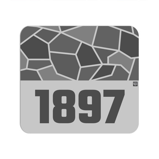 1897 Year Mousepad (Melange Grey)