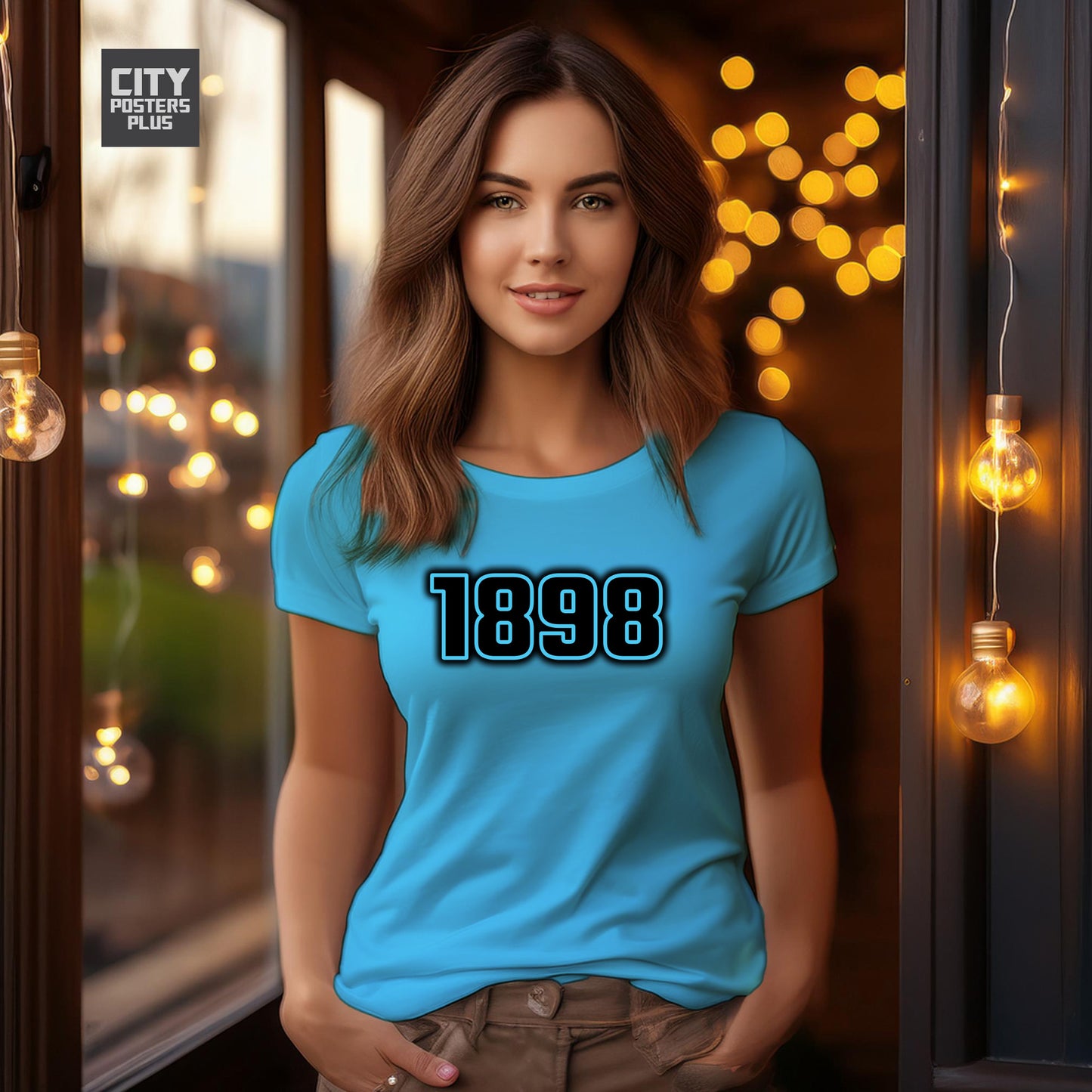 1898 Year Women T-Shirt (Sky Blue)