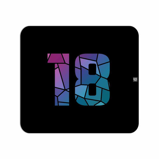 18 Number Mousepad (Black)