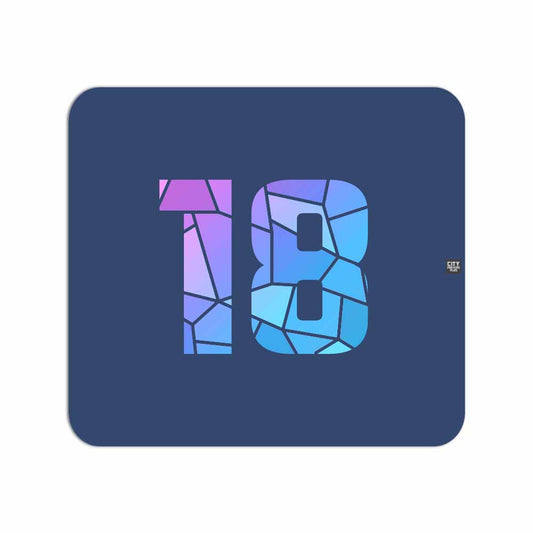 18 Number Mousepad (Navy Blue)