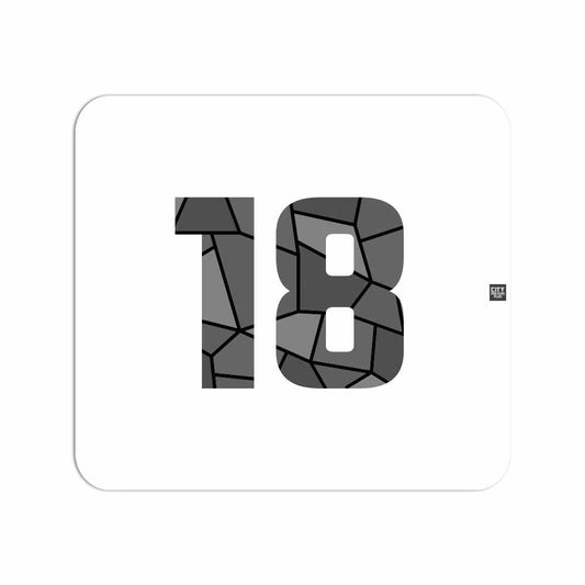 18 Number Mousepad (White)