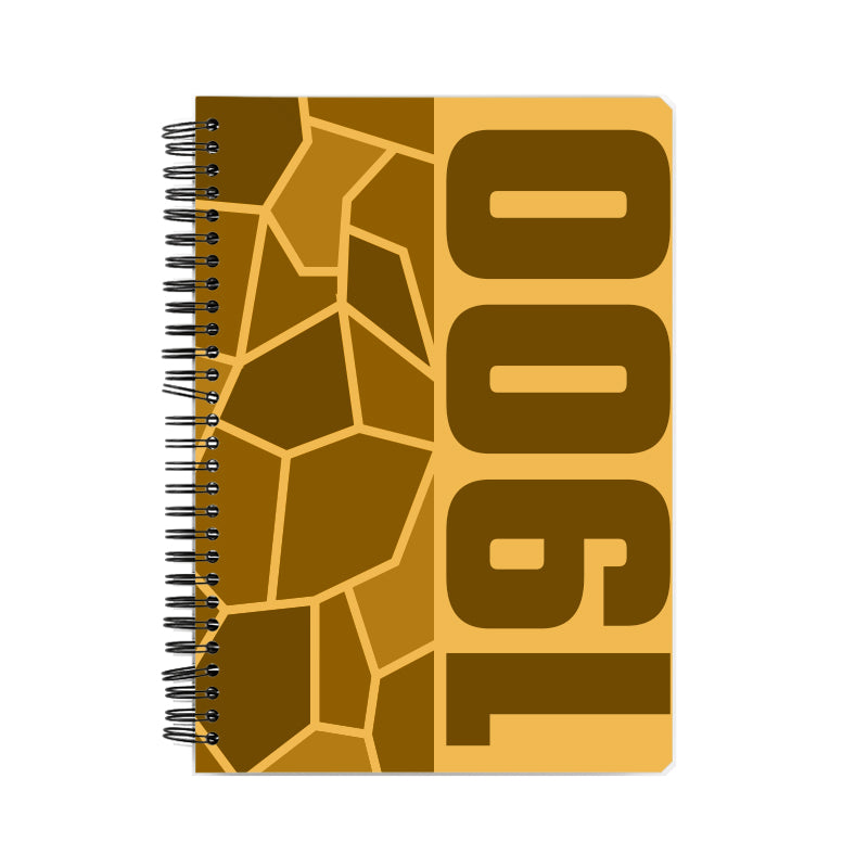 1900 Year Notebook (Golden Yellow, A5 Size, 100 Pages, Ruled)