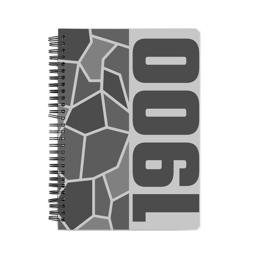 1900 Year Notebook (Melange Grey, A5 Size, 100 Pages, Ruled)