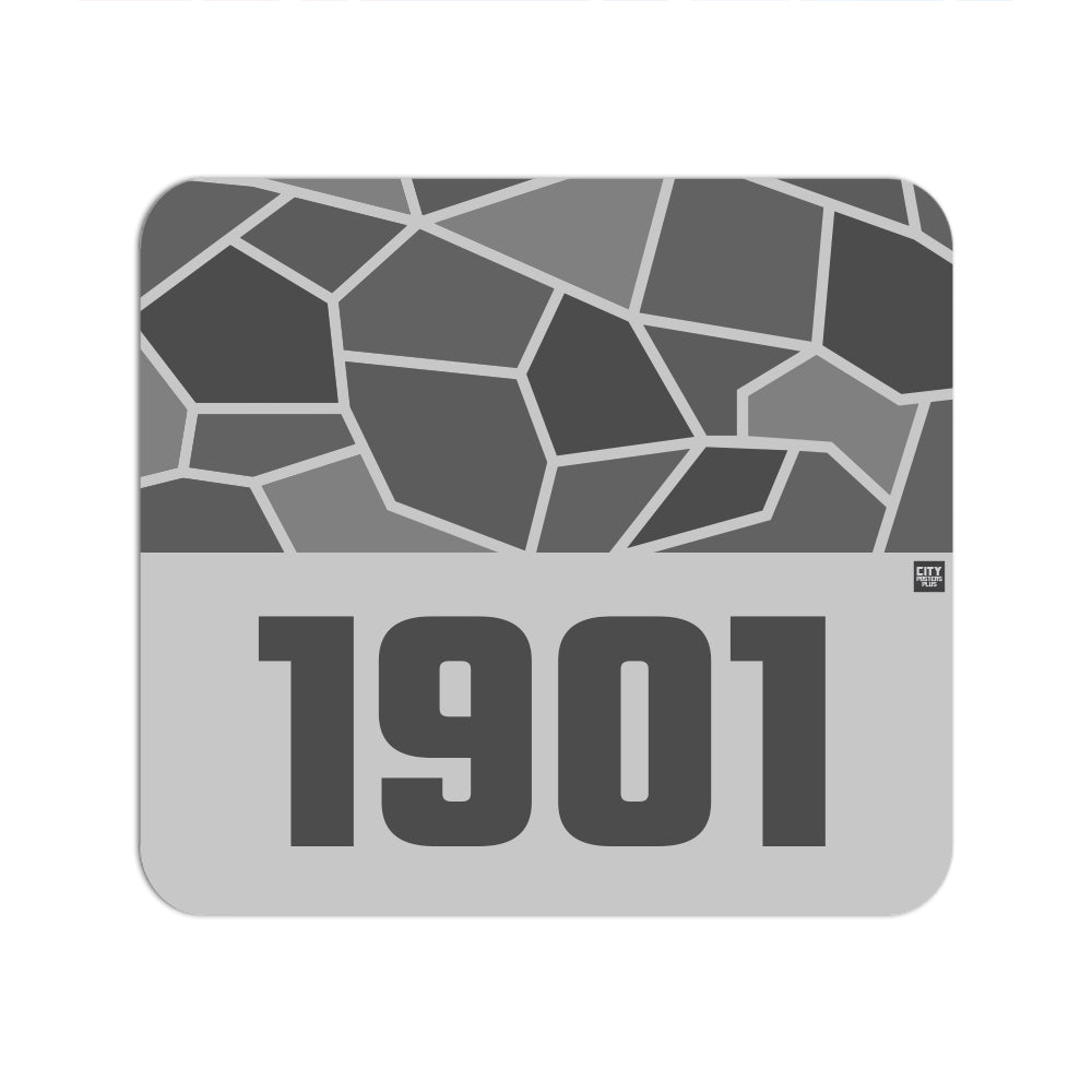 1901 Year Mousepad (Melange Grey)