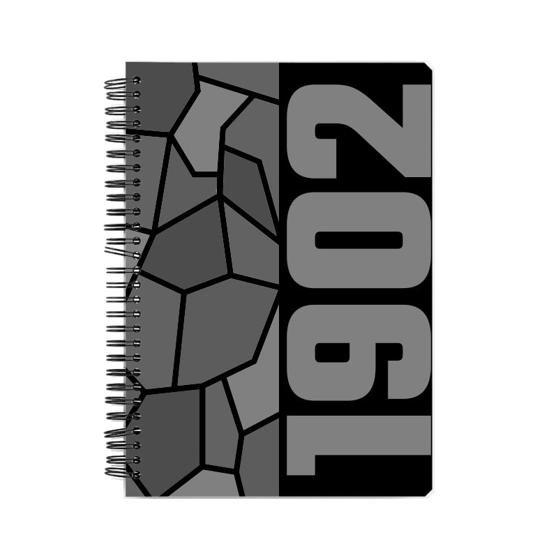 1902 Year Notebook (Black, A5 Size, 100 Pages, Ruled)