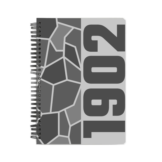 1902 Year Notebook (Melange Grey, A5 Size, 100 Pages, Ruled)