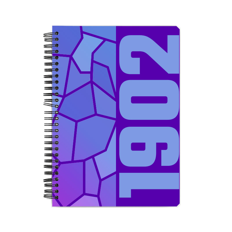 1902 Year Notebook (Purple, A5 Size, 100 Pages, Ruled)