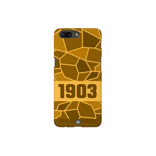 1903 Year Apple iPhone 14 Pro Max Glass Mobile Cover Cases (Golden Yellow)