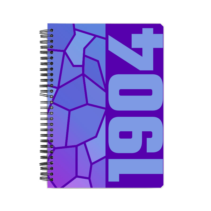 1904 Year Notebook (Purple, A5 Size, 100 Pages, Ruled)