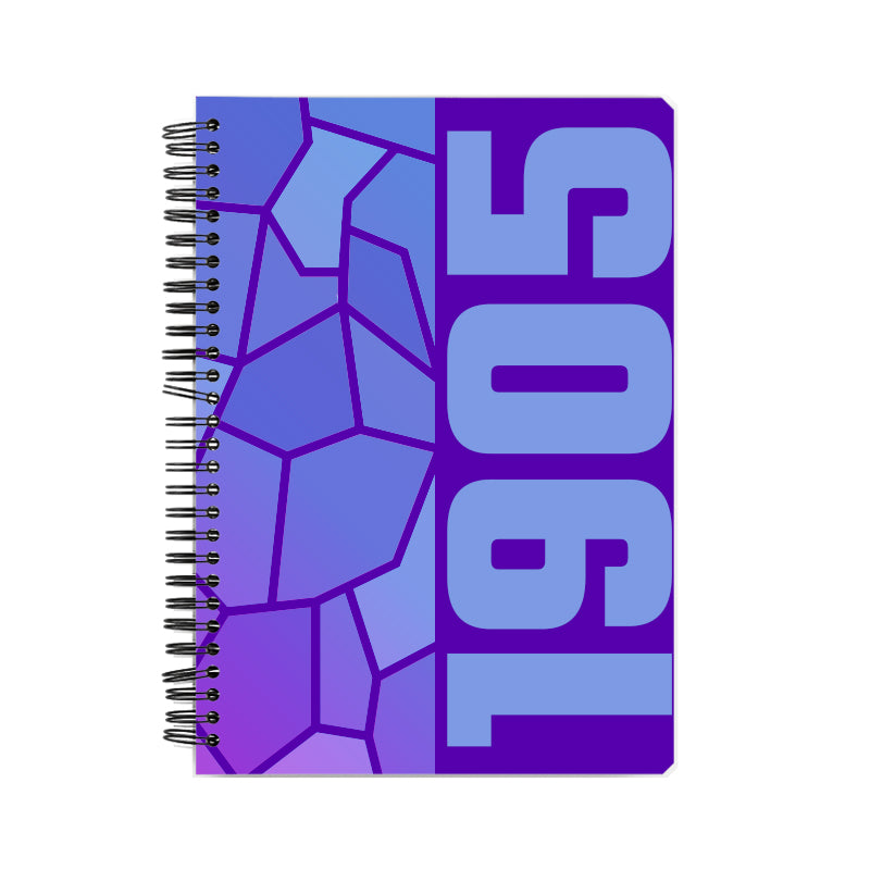 1905 Year Notebook (Purple, A5 Size, 100 Pages, Ruled)