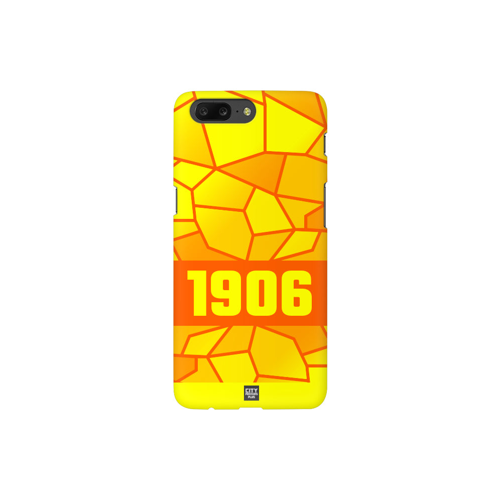 1906 Year Apple iPhone 14 Pro Max Glass Mobile Cover Cases (Orange)