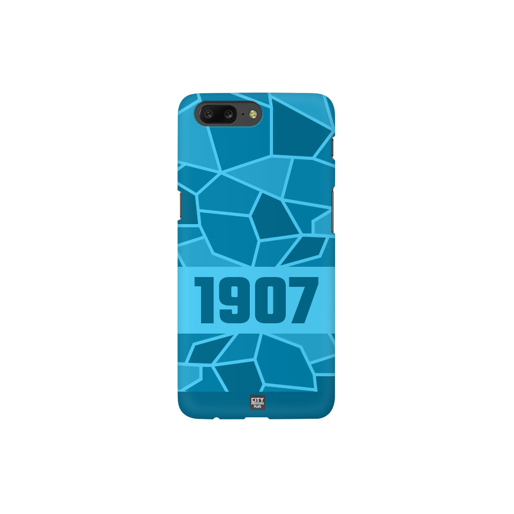 1907 Year Apple iPhone 14 Pro Max Glass Mobile Cover Cases (Sky Blue)