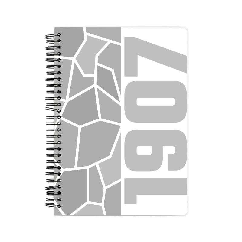 1907 Year Notebook (White, A5 Size, 100 Pages, Ruled)