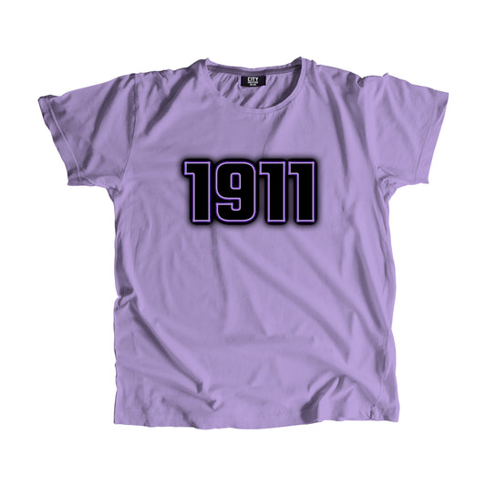 1911 Vintage Heritage Year Men Unisex T-Shirt (Iris Lavender)