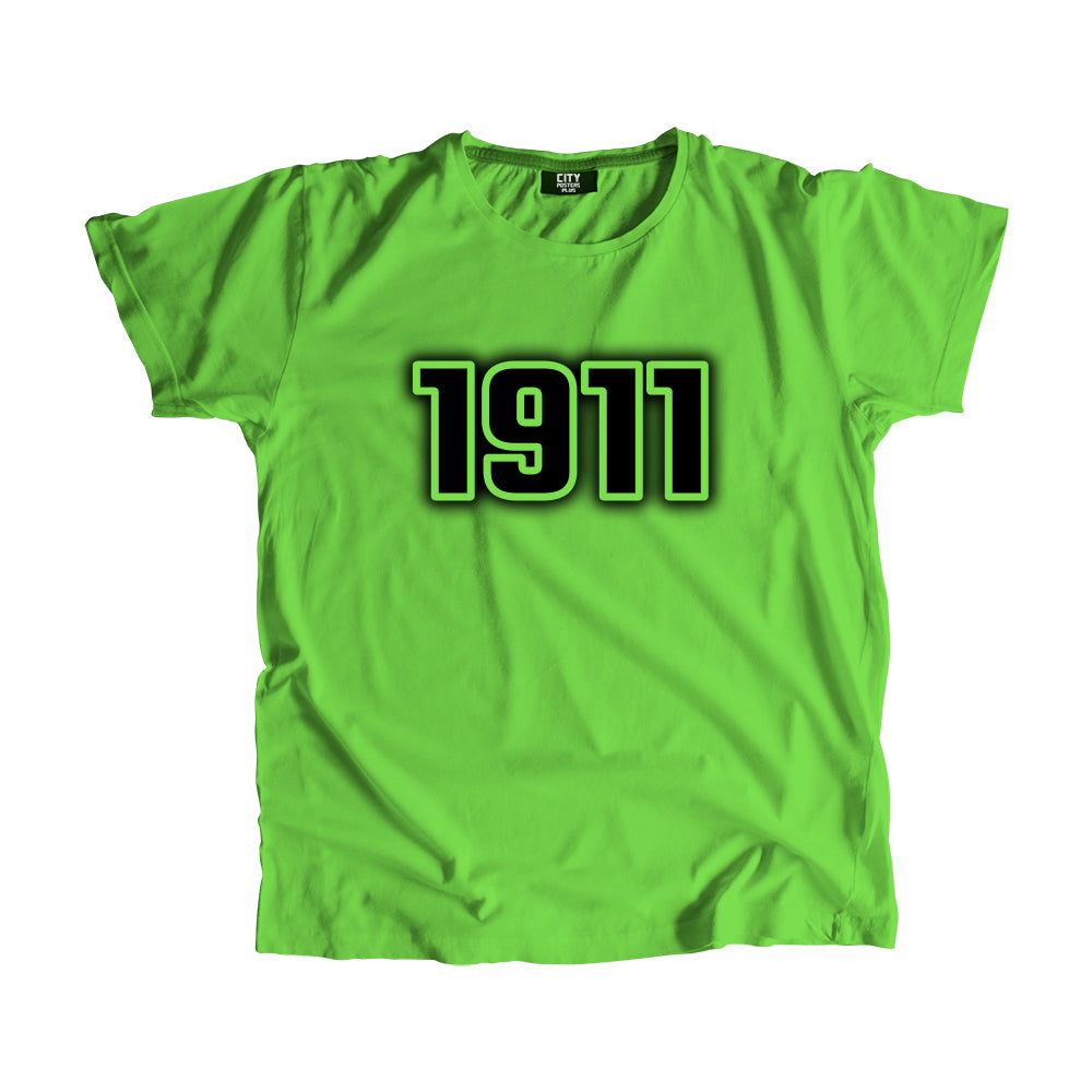 1911 Year Men Unisex T-Shirt (Liril Green)