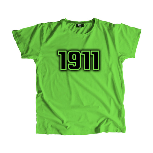 1911 Year Men Unisex T-Shirt (Liril Green)