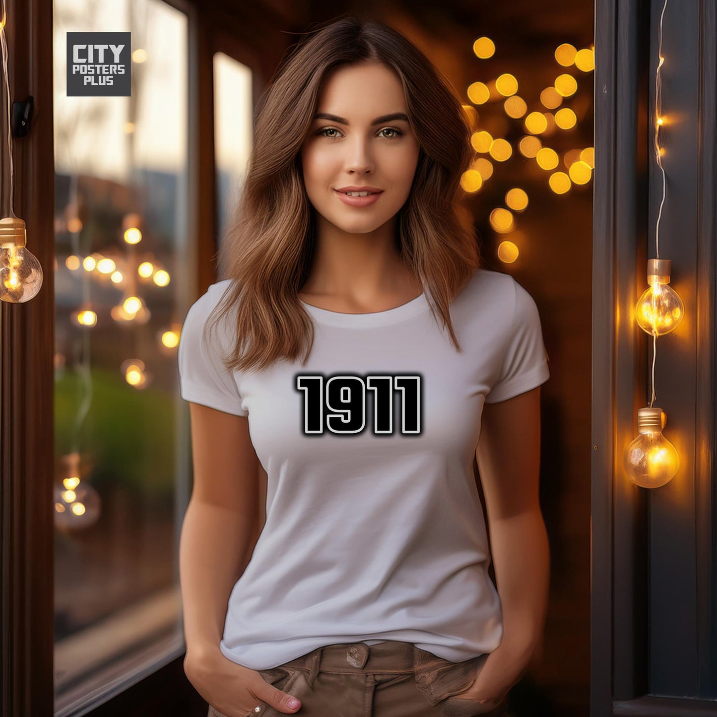 1911 Vintage Birth Year Women T-Shirt | City Posters Plus