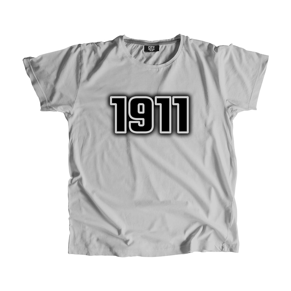 1911 Year Men Unisex T-Shirt (Melange Grey)