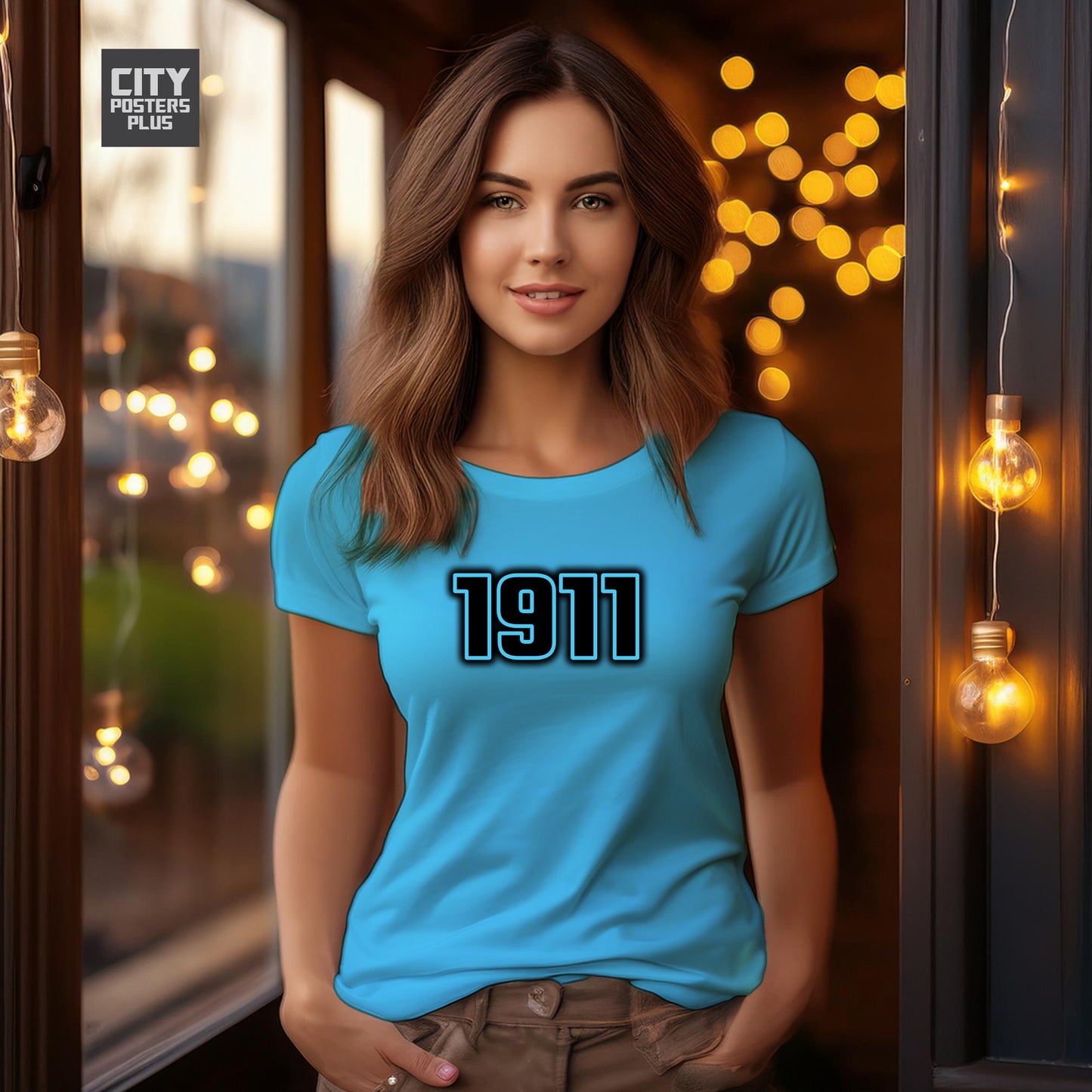 1911 Year Women T-Shirt (Sky Blue)