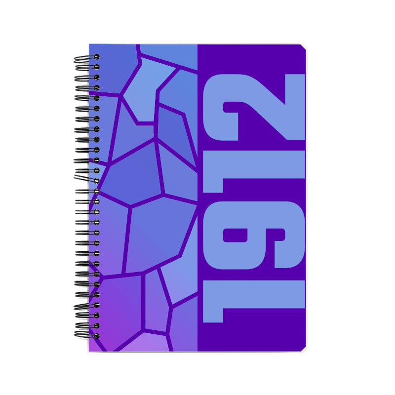 1912 Year Notebook (Purple, A5 Size, 100 Pages, Ruled)