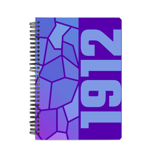 1912 Year Notebook (Purple, A5 Size, 100 Pages, Ruled)