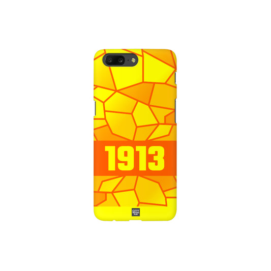 1913 Year Apple iPhone 14 Pro Max Glass Mobile Cover Cases (Orange)