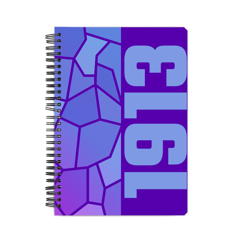 1913 Year Notebook (Purple, A5 Size, 100 Pages, Ruled)