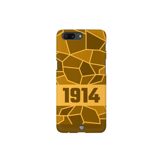 1914 Year Apple iPhone 14 Pro Max Glass Mobile Cover Cases (Golden Yellow)