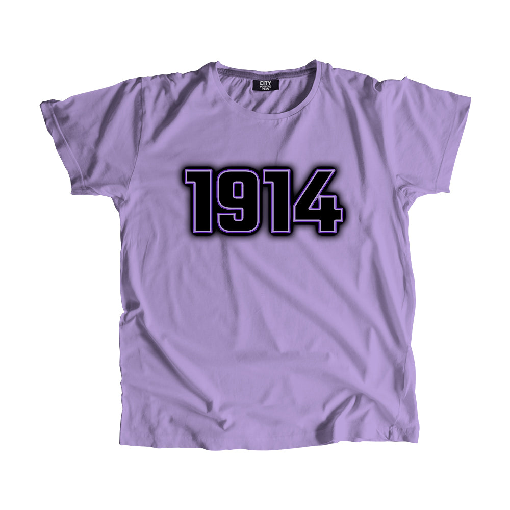 1914 Year Men Unisex T-Shirt (Iris Lavender)